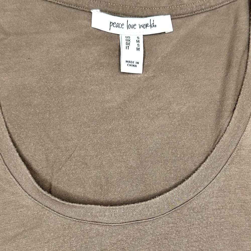Peace Love World Lot of 2 Long Sleeve Tops SMALL Comfy Casual Elevated Basics - Picture 8 of 9
